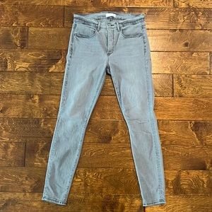 LOFT skinny gray jeans. Size 6/28